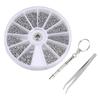 Lentes de sol sin montura almohadilla nasal herramienta de tuerca destornillador de reloj caja de combinación para reparación en casa 1000 piezas