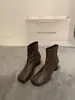 Botines Nuevos de Tacón Grueso 2026, Punta Cuadrada Retro, Cremallera Lateral, Diseño de Nicho Chelsea, Botas de Tacón Alto Adelgazantes y Versátiles para Mujer