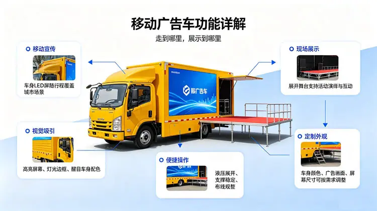 大型格尔发双排座车宣传车移动屏幕车质优价廉全国包送