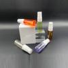 15ml 20ml Hombro Plano Media Cubierta Pico Botella Presionable con Bomba Dosificadora de Polvo Pequeña Cosmético Plástico Pet Agente de Agua Loción Aceite Esencial