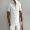 Camisa Polo Deportiva de Verano para Hombre Secado Rápido Transpirable Cuello Solapa Camisa Publicitaria Decoración con Cremallera Color Sólido Casual Manga Corta