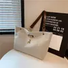 Bolso Tote de Moda Sencillo de Gran Capacidad 2024 Verano Nueva Moda Viajero Retro Moda Bolso de Hombro Portátil