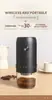 Moedor de Café Elétrico Portátil com Mós Ajustáveis, 40 Configurações Ajustáveis e Ajuste Externo, Base Recarregável de 1800mAh para Moer Grãos de Café com Mós Cônicas de Cerâmica para Viagem, Acampamento, Uso Doméstico e no Escritório