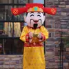 Disfraz de Personaje de Dibujo Animado de Abuelo Accesorios de Año Nuevo Sombrero Ropa Fu Lu Shou Mascota de Espectáculo Juego Venta al por Mayor