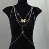Corrente de Cintura Popular Sexy com Franjas de Contas, Gargantilha Retrô, Estilo Nicho Doce e Descolado, Acessório de Moda Dupla Utilização Corrente de Cintura