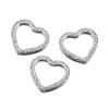 Acero Inoxidable Corazón Hueco Grabado Corazón Pequeño Acero de Titanio Color Oro Real Conservación del Color Colgante de Collar DIY Accesorios de Joyería