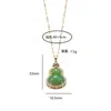Collar Femenino Celebridad Cibernética Color Bolsas Calabaza Circonita Nicho Lujo Ligero Nuevo Estilo Sentido del Diseño Colgante Elegante Collar de Acero de Titanio