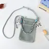2026 Nuevo Bolso Cruzado de Malla Hueca con Diseño de Nicho Fresco y Dulce Bolso para Teléfono Móvil Bolso de Hombro Versátil para Viajes
