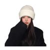 Gorro de lana para otoño e invierno, con gran circunferencia de cabeza, ideal para combinar con todo, informal, para el frío, cálido, para amantes de la protección auditiva, de punto.