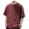 Camiseta de Manga Corta para Hombre, Marca de Moda, Verano Holgada, Estilo Pareja, Nuevo Modelo para Hombres y Mujeres, Popular en Redes Sociales, Top Sencillo Estampado, Transfronterizo