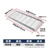 Orificio de Ventilación Disipación de Calor Negro Plateado Gabinete para Zapatos Rectangular Malla Transpirable Gabinete de Ventilación Armario de Vestir Aleación de Aluminio Malla Transpirable