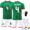 2526 Uniforme de Fútbol Local de México Jersey de Hernández 14 Traje de Uniforme de Equipo Loserano de Álvarez