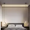 Nueva Lámpara Colgante de Mesita de Noche de Moda, Lámpara de Pared para Dormitorio, Luminaria Colgante Creativa y Única para Pared de Fondo de TV en Sala de Estar