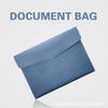 Bolsa para Documentos de Oficina de Negocios de Gran Capacidad A4 Bolsa de Almacenamiento de Documentos de Cuero Bolsa para Documentos Impermeable con Hebilla Magnética