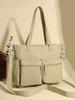 Bolsa Tote Casual de Tela de Nailon de Gran Capacidad, Bolso de Hombro Único para Axila, Bolso de Mano, Estilo Japonés y Coreano, Moderno, Multifuncional, Bandolera