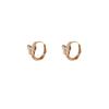 Nicho Sentido de Diseño Único Placa de Zirconia Micro-incrustada Hebilla de Mariposa para la Oreja Exquisito Pequeño Arete Versátil Pendientes de Moda