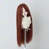 Peruca para Boneca BJD 346 Folha Luo Li Acessórios de Cabelo para Vestir Boneca Franja Longa Cabelo Longo Liso Múltiplas Cores Disponíveis