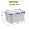 Cesta de drenaje de doble capa y caja de conservación de alimentos, contenedor de almacenamiento de cocina de gran capacidad para uso doméstico, caja selladora para refrigerador y congelador, cesta de drenaje y caja de conservación de alimentos