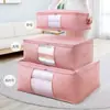 Bolsa de almacenamiento para edredón al por mayor de fábrica, bolsa de embalaje para mudanza, bolsa para edredón, tela no tejida, bolsa de almacenamiento para organizar ropa