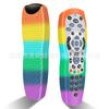 Funda protectora luminosa para control remoto de TV SKY + Plus aplicable, funda de silicona arcoíris para control remoto engrosada resistente a caídas