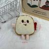 Colgante de Comida para Pan de Hamburguesa Broche de Peluche Muñeca Cadena Colgante DIY Llavero Pasador Diadema Accesorios para Bufanda