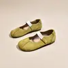 Sapatos Mary Jane Femininos Estilo Chanel Pequeno 2026 Chegada Nova de Verão Velcro Leve Solado Macio Estilo Ballet Casuais Baixo Corte Sapatos Únicos