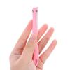 Cuchillo plegable para cejas, portátil y de seguridad, paquete de tres, afilado, con cabezal de corte extraíble de acero inoxidable.
