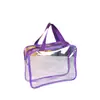 Bolsa Transparente de PVC Bolsa de Maquiagem Personalizada Bolsa Impermeável para Necessaire Bolsa de Presente para Higiene Pessoal Bolsa de Armazenamento com Zíper Bolsa de Maquiagem