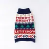 Ropa para Perros Estilo Otoño e Invierno Suéter Tejido Cuello Alto Cálido Ropa para Mascotas Suéter para Cachorro Suéter Navideño para Perro