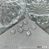 Doce de Rocha Explosivo Zircônia Transparente Joias para Unhas Joias de Diamante com Fundo Pontiagudo Branco Transparente Decoração Retangular de Ângulo Reto para Unhas Diamante Atacado