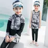 Traje de baño de dos piezas para niños Bañador de bebé Set para aguas termales Traje de baño de playa para niños grandes