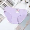 A001 ropa interior para mujer estudiantes femeninas color liso transpirable cintura niñas sexy linda pantalón comercio electrónico transfronterizo venta al por mayor