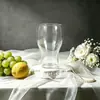 Vaso de Plástico Sencillo para Cerveza 300ml Engrosado Imitación Copa de Vino Vaso de Agua para Uso Doméstico Alta Estética Vaso Alto para Whisky Ligero