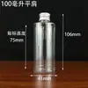 Botella de Plástico de 10ml 60ml 120ml Tapa Metálica de Aluminio Botella Dispensadora de Boca Pequeña Botella Vacía para Tinta Champú Botella Dispensadora