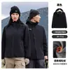 Logo personalizable para ropa de trabajo cortavientos ligera; chaqueta gruesa tres en uno, a prueba de viento e impermeable, adecuada para uniformes corporativos