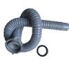 Fregadero de Cocina Tubo de Conexión Roscado Doble Tornillo Manguera Doble Ranura Lavabo para Lavar Verduras Tubo de Drenaje Fácil de Instalar Drenaje con Tornillo