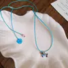 Collar Estilo Resort Tejido a Mano con Estrellas de Mar y Conchas Cadena Elegante de Clavícula Nicho Collar de Moda Joyería para Mujer Sentido de Alta Gama