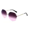 Nuevas Gafas de Sol Sin Marco Multilado Estilo Coreano Modernas Cara Redonda Retro Estilo Harajuku Gafas de Sol Personalizadas Modernas Envío Gratis C