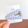 Pinza para el Cabello Triángulo de Lunares de Tela para Mujer 2025 Nuevo Estilo Pinza para el Flequillo para Recoger el Cabello Suelto, Pinza para el Flequillo Moda y Versátil Accesorio para el Cabello