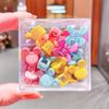 Pinzas de Pelo Coloridas con Forma de Estrella en Caja para Niñas, Pasadores Estilo Hyuna, Accesorios Florales para el Cabello