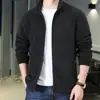 Forro de Chaqueta Chaqueta de Forro Polar para Hombre Primavera, Otoño e Invierno Exterior Terciopelo Engrosado Doble Cara Cuello Alto Cárdigan Forro Polar Chaqueta de Forro Polar