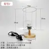 Estrutura para Abajur DIY Tecelagem com Corda Artesanal Arte em Corda Abajur Suporte de Lâmpada Luminária de Mesa Redonda Quadrada Metal Ferro Estrutura Acessórios
