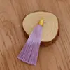 Anel de puxar 8cm fio dourado chapéu canelado borla borla marcador de página pingente sachê diy sachê borla leque borla