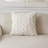 Manta de Felpa de Algodón de Color Sólido Transfronteriza para Sofá Almohada Decorativa Minimalista Moderna para Sala de Estar Cojín para Sofá Decoración de Habitación Modelo Almohada para Cabecera