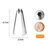 Boquilla de acero inoxidable grande para uso transfronterizo, boquilla para galletas sin costuras, herramienta de horneado para decoración de crema de pasteles