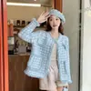 Chaqueta tipo cárdigan de alta gama estilo coreano de visón sintético para mujer, diseño nuevo para primavera y otoño, top único y elegante