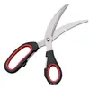 Tijeras de Cocina Multifuncionales Extensibles, Tijeras de Acero Inoxidable Estilo Coreano para Barbacoa, Tijeras Domésticas para Alimentos, Tijeras para Cocinar y Asar