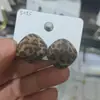 Otoño e Invierno Populares Retro Modernos Atmosféricos Terciopelo Estampado Leopardo Flor Pendientes Personalizados Accesibles Lujo Super Hada Elegantes Pendientes de Gama Alta