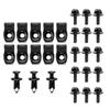 35PCs tampa do carro parafusos protetores do corpo 70PCs parafusos de ferro chapa de ferro fixo carro fivela de metal em forma de U clipe