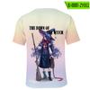 Camiseta Casual de Manga Corta con Estampado de Anime Witch's Dawn 2022 Nuevo Verano Cuello Redondo Deportivo Transfronterizo Al Por Mayor